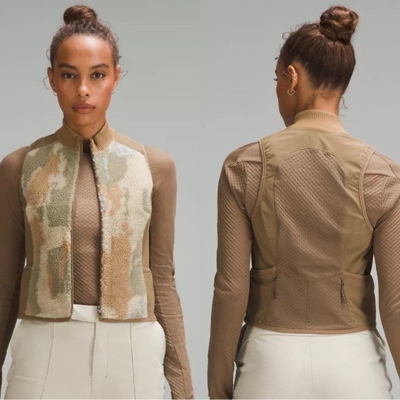lululemon athletica Jackets & Blazers - Lululemon lab Womens Fleece + Ripstop Running Vest